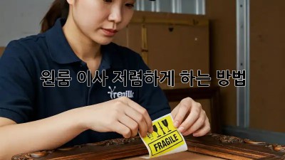 원룸 이사, 저렴하게 하는 방법!
