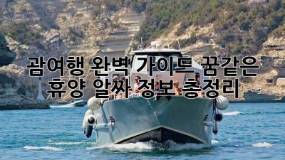 🌴 괌여행 완벽 가이드: 꿈같은 휴양, 알짜 정보 총정리! 🏖️
